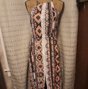 Tribal print maxi dress
